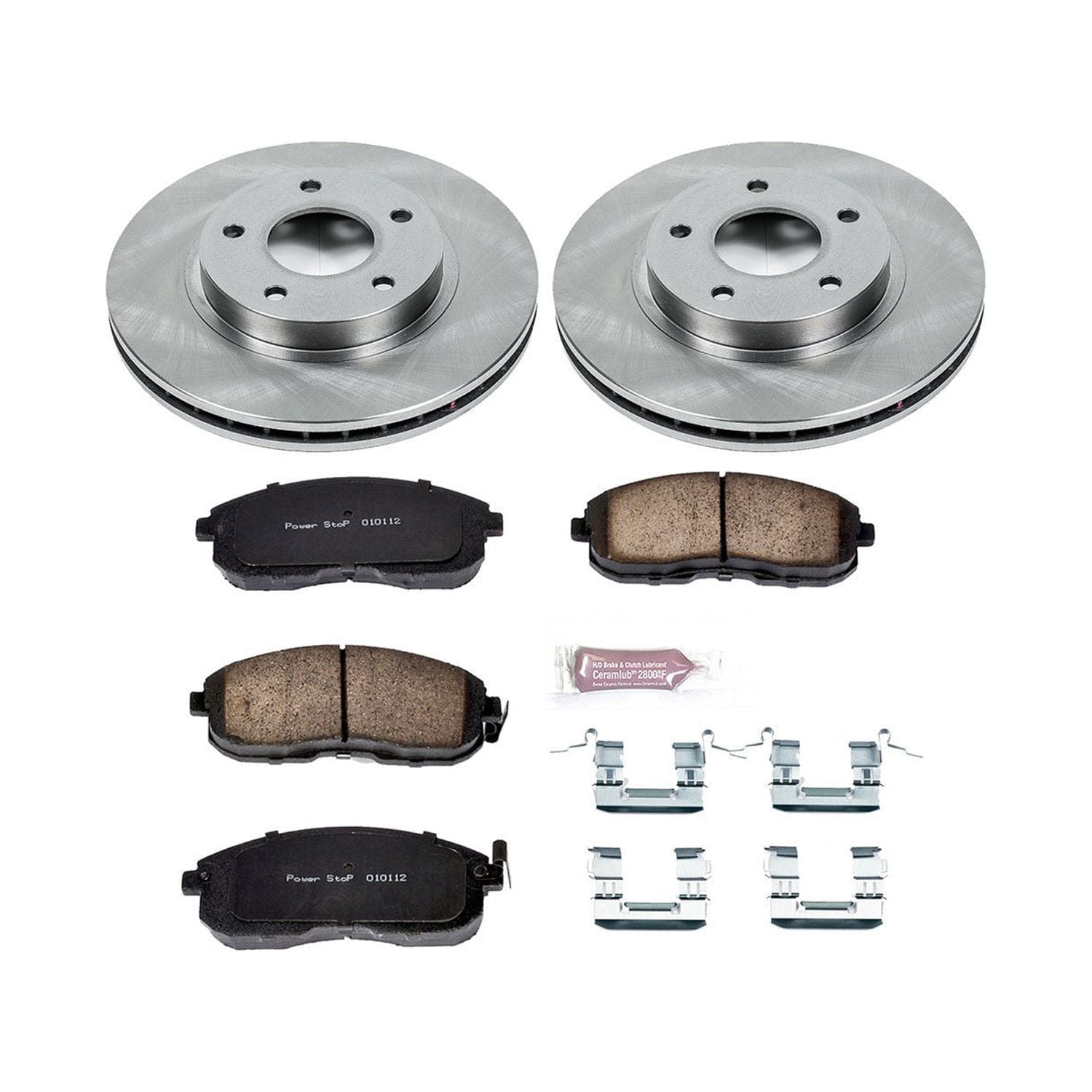 Power Stop Front Stock Replacement Brake Pad and Rotor Kit KOE2280