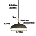 thumbnail image 2 of Wood Metal Colorful Pendant Light, Modern Farmhouse Pendant Lamp, Nordic Style Minimalism Pendant Light Fixture, Rustic Pendant Lighting for Kitchen Island Dining Room Table Entrance, 2 of 7