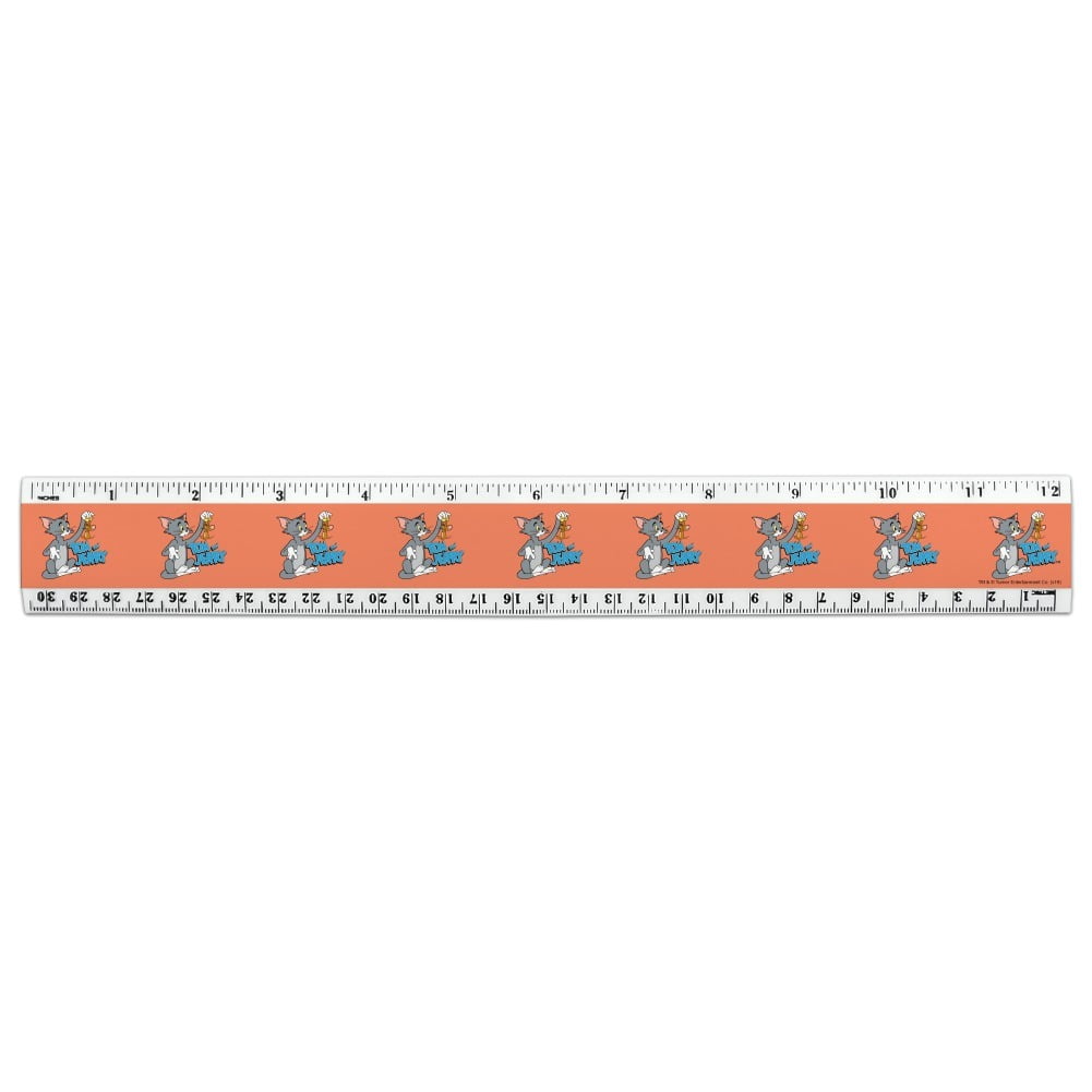 Tom and Jerry Best Friends 12 Inch Standard and Metric Plastic Ruler ...