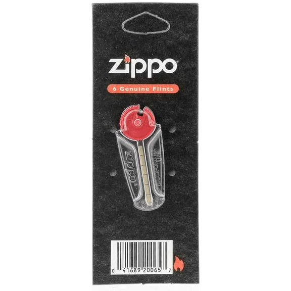 Zippo 2406N(576) Flints, 1 card of 6 flints