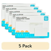 (5 pack) Pen+Gear A9 Greeting Peel and Stick Envelopes, White, 5.75 in x 8.75 in, 50 Count