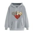 thumbnail image 4 of WJHWSX Hoodies for Women,Womens Hoodies,Breathable,Soft,Polyester,Gray,M(US:6), 4 of 5