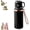Black, variant on 2 In 1 Stainless Steel Vacuum Insulated Bottle With Lidded Cup, 600ml/20.3oz Wide Mouth Design for Travel and Gym, Leakproof 316 Stainless Steel