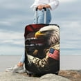 thumbnail image 7 of Gukieu American Bald Eagle Warrior Print Suitcase Protective Cover, Elastic Zipper Buckle Suitcase Protective Cover, Suitable for Travel, Business Trip-Large, 7 of 7