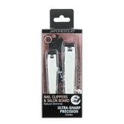 Japonesque Nail Clippers & Salon Board Natural White Shimmer & Pink