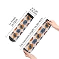thumbnail image 4 of Fuzoiu Vintage Botanical Butterfly Art Print Adult Socks, Crew Moisture-wicking Socks, Unisex Cushion Crew Socks,Casual Sports Ankle Socks, 4 of 7