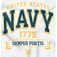 thumbnail image 2 of United States Navy Semper Fortis 1775 Romper Boys or Girls Infant Baby Brisco Brands 6M, 2 of 6