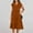Orange, variant on Abtuhar Womens Plus Size Summer Dresses ,Womens Dresses Trendy,Women's Summer Solid Color SleevelessV-Neck Dress