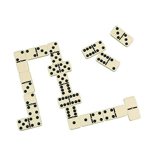 Zdada Double-Six Domino Tiles Set,Classic Numbers Dominos Game for The People of All Ages 