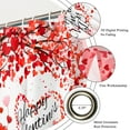 thumbnail image 5 of Valentine's Day Shower Curtain,Red Pink Love Heart Bathroom Curtain,Holiday Fabric Bath Curtain with Hooks 72"x72", 5 of 5