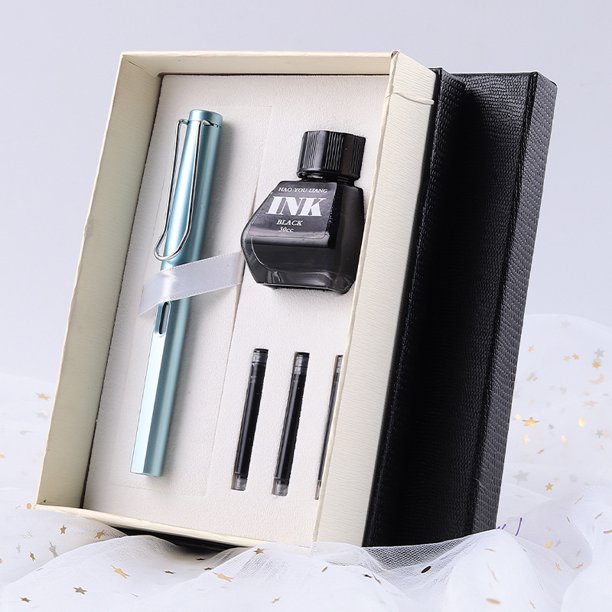 Estuche de regalo con tinta de metal para bolígrafo, regalo de empresa, láser, multifuncional, duradero
