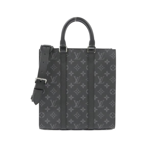 Pre-Owned Louis Vuitton Monogram Eclipse Sac Plat Cross Handbag M46098