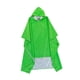 thumbnail image 5 of Poncho de lluvia con capucha Yinane ropa impermeable portátil jersey chaqueta abrigo Verde brillante, 5 of 8