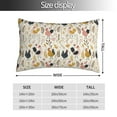 thumbnail image 4 of Disketp Pillow Covers Cartoon Chickens Pattern Throw Pillow Case Cushion Covers,Cushion For Bedroom,Couch,Home-14"X20", 4 of 8