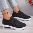 thumbnail image 4 of Mepaouo Womens Slip on Walking Shoes Breathable Sock Flats Mesh Casual Fashion Tennis Running Sneakers, 4 of 6