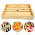 thumbnail image 2 of Bandeja de sushi de madera de estilo japonés bandeja de sushi bandeja sashimi placa de sushi bandeja para servir, 2 of 6