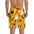 thumbnail image 3 of Kdxio Happy Halloween 3 Print Mens Sleep Shorts Bottoms Soft Comfy Pajama Wear Pants with Drawstring Pockets, 3 of 7