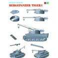 thumbnail image 2 of Rye Field Model 1:35 Bergepanzer Tiger I Tank Recovery Vehicle Plastic #5008, 2 of 2