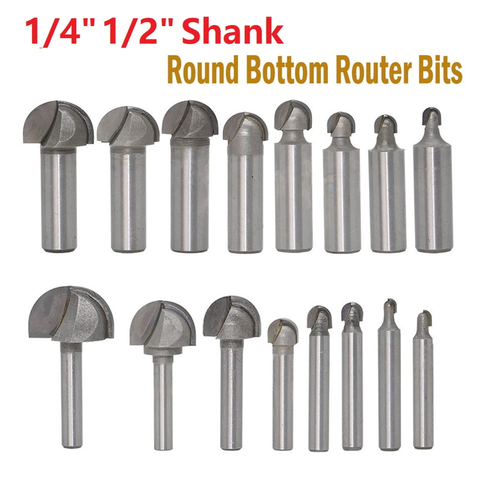 1pc 1//4/" Shank Round Bottom Router Bits Milling Cutter For Woodwork New