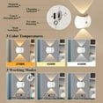 thumbnail image 5 of LED Wireless Wall Light Modern Wall Lamp Indoor 2700K/4500K/6500K Dimmings Wall Sconce with Motion Sensor Wall Lighting USB Rechargeable for Living Room Bedroom Hallways, 5 of 8