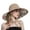 Khaki, variant on Happy Date UV Protection Wide Brim Sun Hats - Cooling Mesh Ponytail Hole Cap Foldable Travel Outdoor Fishing Hat