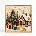 thumbnail image 2 of DIY Christmas Pearl Diamond Painting Art Kit with Frame, Christmas Pearl Beads Art Craft for Adults Beginner, Gemstone Diamond Dots Beads Handmade Hanging Painting Kit for Home Wall Decor (Cottage), 2 of 13