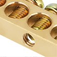 thumbnail image 3 of 10pcs 10-Hole Electrical Distribution Wire Screw Terminal Brass Ground Neutral Bar, 3 of 5
