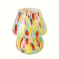 thumbnail image 6 of KUNJOULAM Modern Simple Colourful Mushroom Glass Table Lamp, Glass Decor Bedside Light, Nightstand Night Light Use E26 Bulb For Living Room Bedroom Decoration, 6 of 6