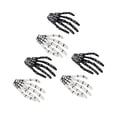 thumbnail image 4 of 3 pares de pinzas para el cabello con forma de mano de esqueleto de Halloween, pinzas delicadas para el cabello de estilo punk rock y terror para mujeres y niñas, 4 of 10