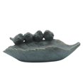thumbnail image 1 of Sagebrook Home RESIN 13" FOUR BIRDS ON LEAF FEEDER, GRAY, 1 of 1