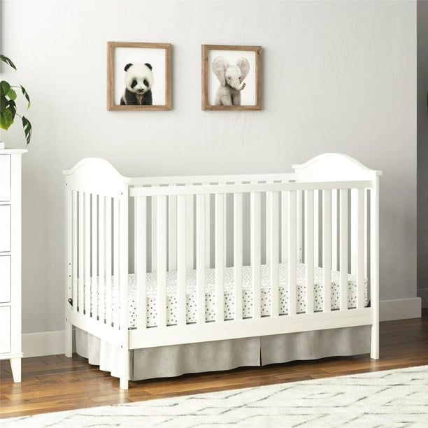 Baby Relax Adele 3 In 1 Convertible Crib Nursery Furniture White Walmart Com Walmart Com
