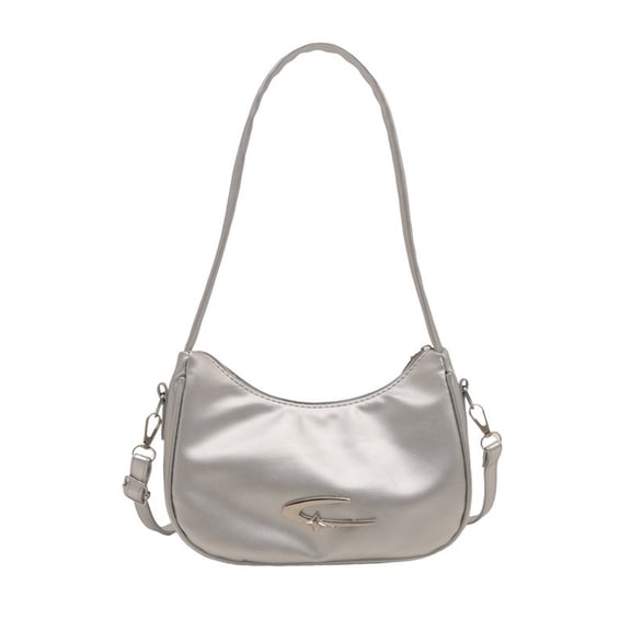Women Korean Color Small Handbag Purse with Adjustable Crossbody Strap PU Leather Shape Shoulder Underarm Bag