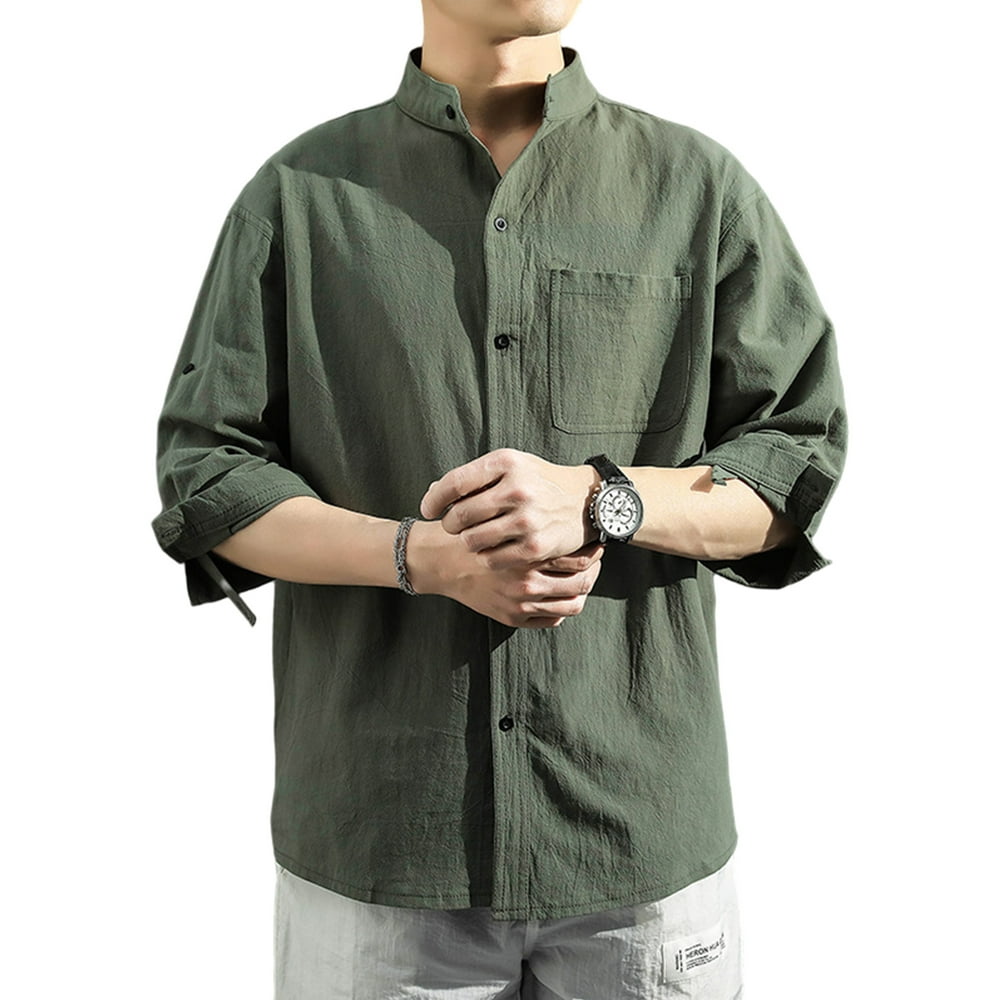 men's summer button down shirts