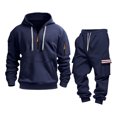 thumbnail image 4 of Leey-World Men Outfits 2 Piece Jogging Suits for Men Activewear Work Out Hoodie and Sweatpants Set Casual Big and Tall Baggy Jumpsuit, 4 of 6