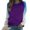 Purple, variant on Raeneomay Long Sleeve Shirts for Women Ladies' Fashionable Printed Hooded Raglan Long Sleeved Round Neck Top