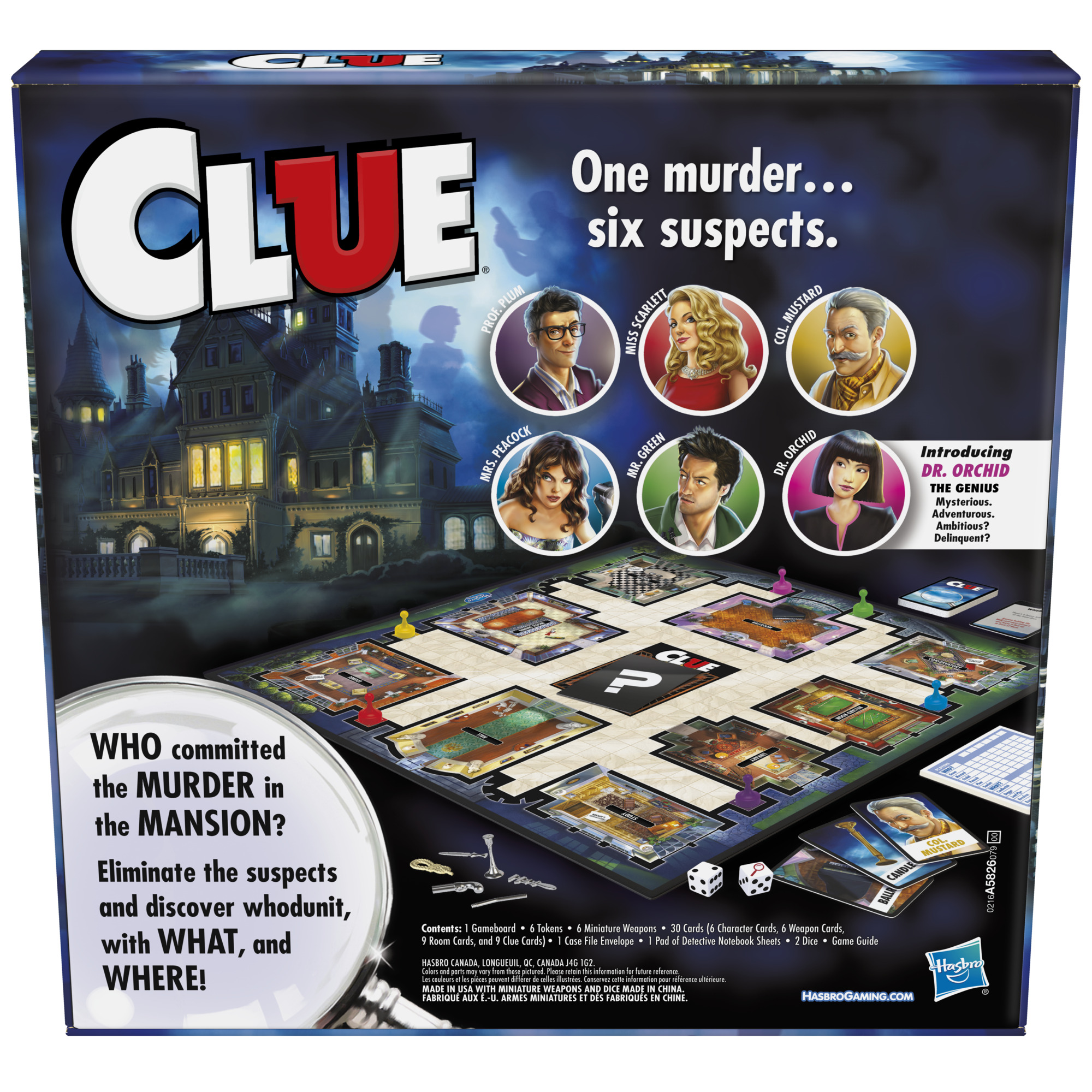 Clue Juego de mesa, juego de misterio para niños desde 8 años, juegos familiares para 2-6 jugadores (Exclusivo Walmart) 8