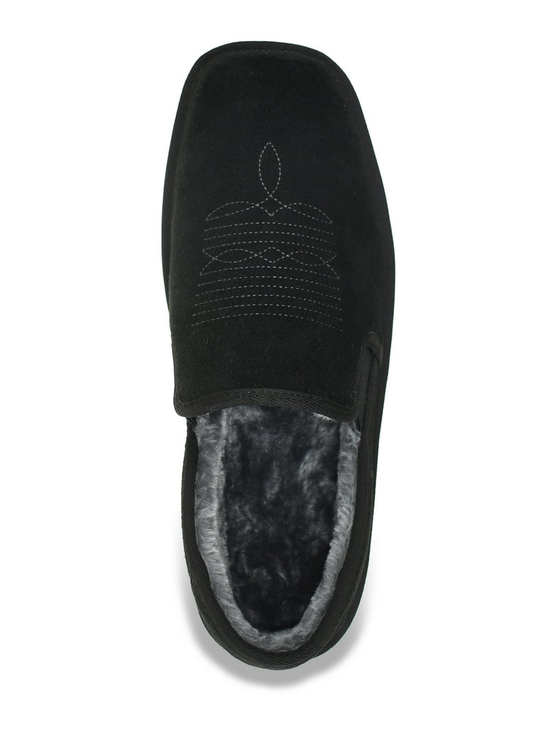GEORGE MEN`S WESTERN SLIPPER GENUINE SUEDE - Walmart.com