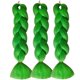 thumbnail image 1 of Cabello trenzado Herina Green, 60 cm, fibra sintética gigante, 3 unidades, 1 of 7