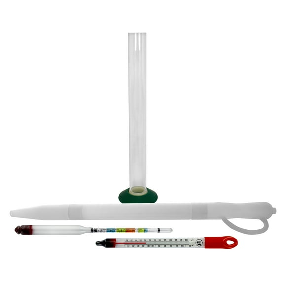 Thermometer and Hydrometer Test Kit for Home Brewing