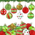 thumbnail image 1 of Bolas de Navidad Celtestria Mini 4cm 36 unidades Rojo Verde con Brillo, 1 of 7