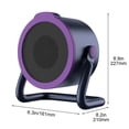 thumbnail image 3 of YiJuHui Desktop Ceramic Space Heater, 360° Oscillating Quiet Fast Heating for Home Office Bedroom, Portable Electric Heater with Thermostat & Overheat Protection, 3 of 7