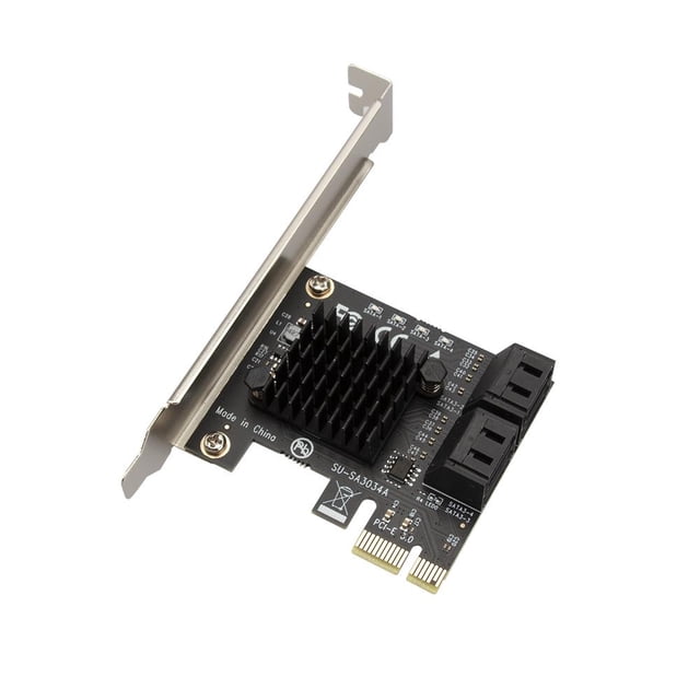Adaptador SATA PCIe 4 Puertos III A Tarjeta Expansión PCI Express 3.0 X1