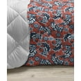 thumbnail image 3 of Floral Down Alternative Comforter, Victorian Retro Renaissance Blooms with Folk Batik Influences, Microfiber Quilt for All Season, 5 Sizes, Charcoal Grey Coral Blue, by Ambesonne, 3 of 3