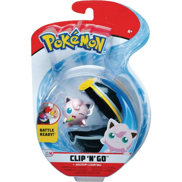 Pokemon Clip 'N' Go W4 - JigglyPuff & Luxury Ball