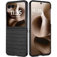 thumbnail image 5 of XPM for Motorola Razr Ultra 2025 Phone Case, PU Vegan Leather Case, Premium Snap-On Hard Shell Cover, Slim Fit Protective Matte Finish Cover for Motorola Razr Ultra (2025) (Black), 5 of 6