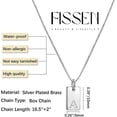 thumbnail image 5 of Collares con letra inicial para mujer, chapado en plata, delicado, con nombre, personalizado, joyería de plata de moda, 5 of 5
