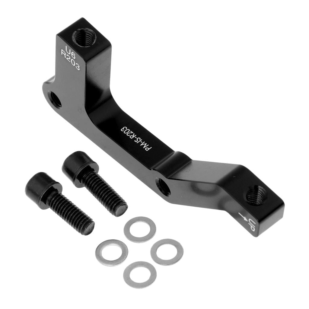 Universal Bike Disc Brake Mount Adaptor For 203mm Front Rear Caliper Black Rear Black Walmart