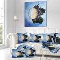 thumbnail image 3 of Designart Jomtien Street Planet Panorama - Abstract Throw Pillow - 18x18, 3 of 5