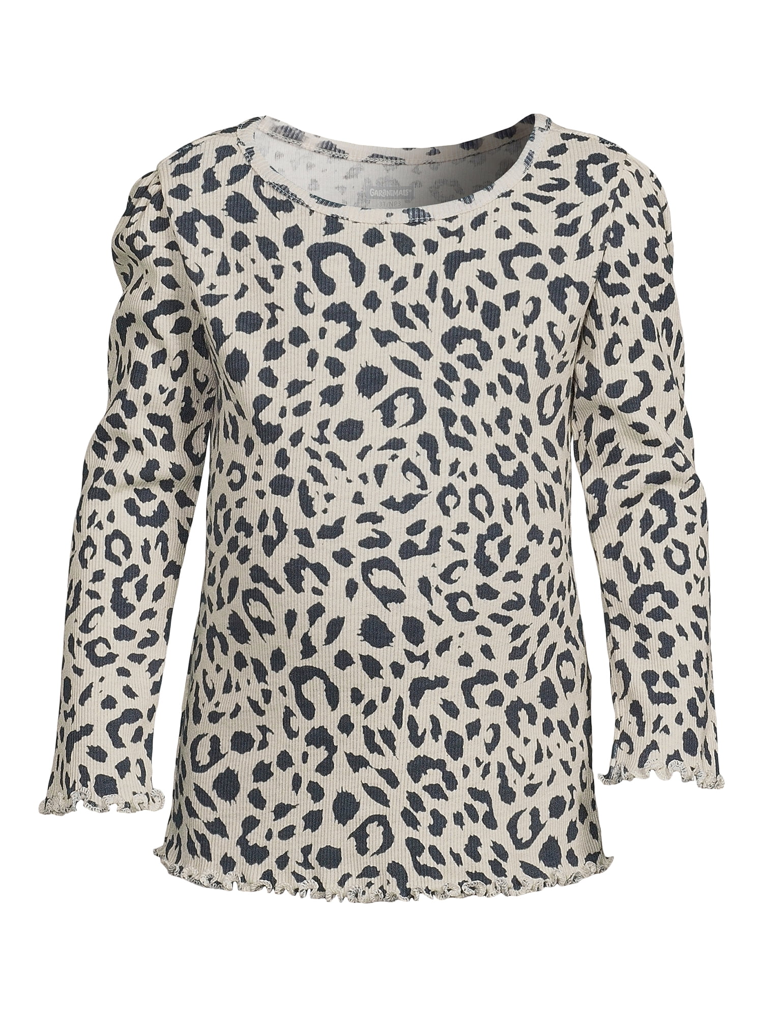 Garanimals Toddler Girl Ribbed Long Sleeve Top, Sizes 12M-5T