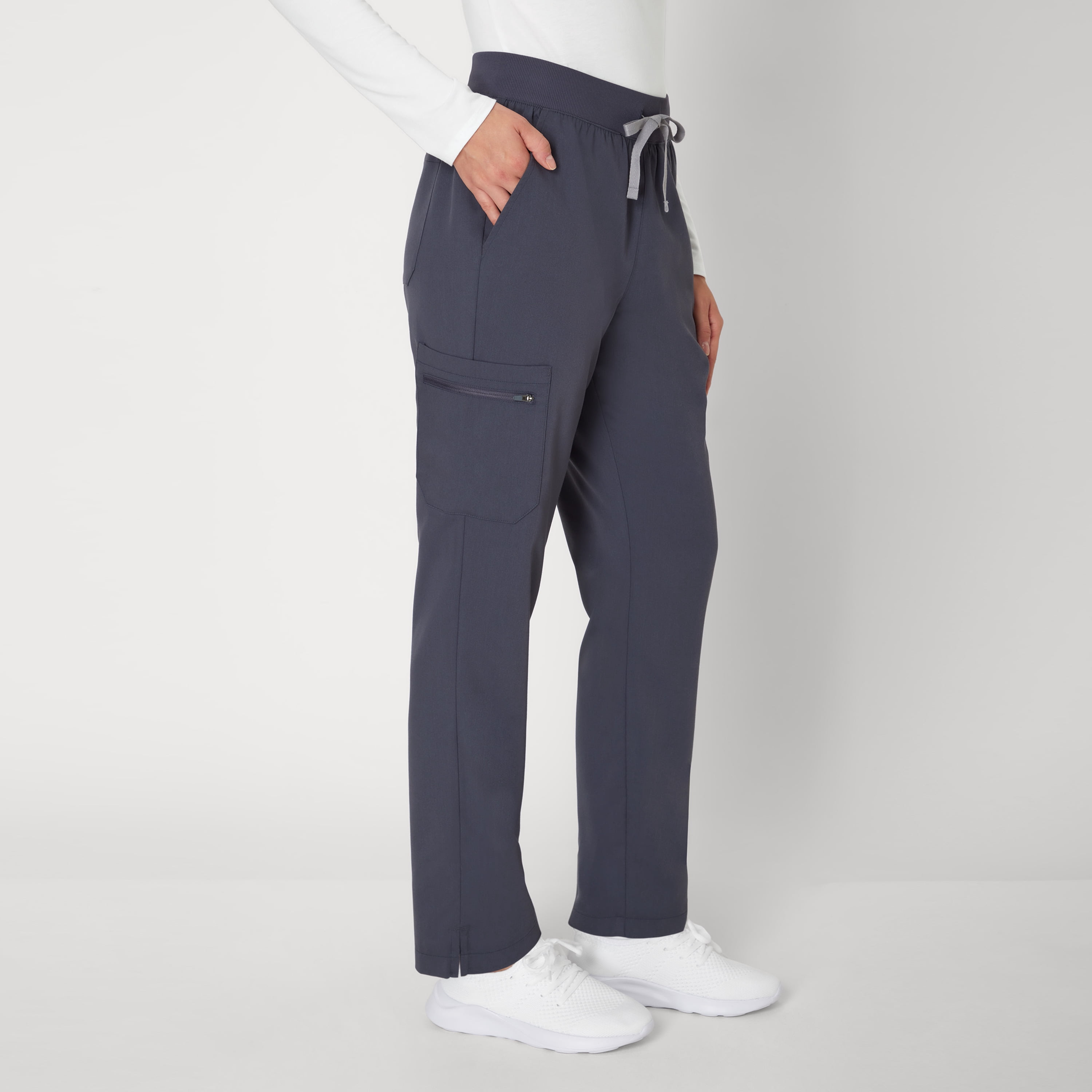 Hanes Women's Scrubs Drawstring Scrub Pants, Premium, Straight Leg, Pockets, Sizes XS-3XL